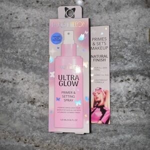 NEW Paris Hilton Ultra Glow Setting Spray Primer Hydrating Makeup Mist 120ml